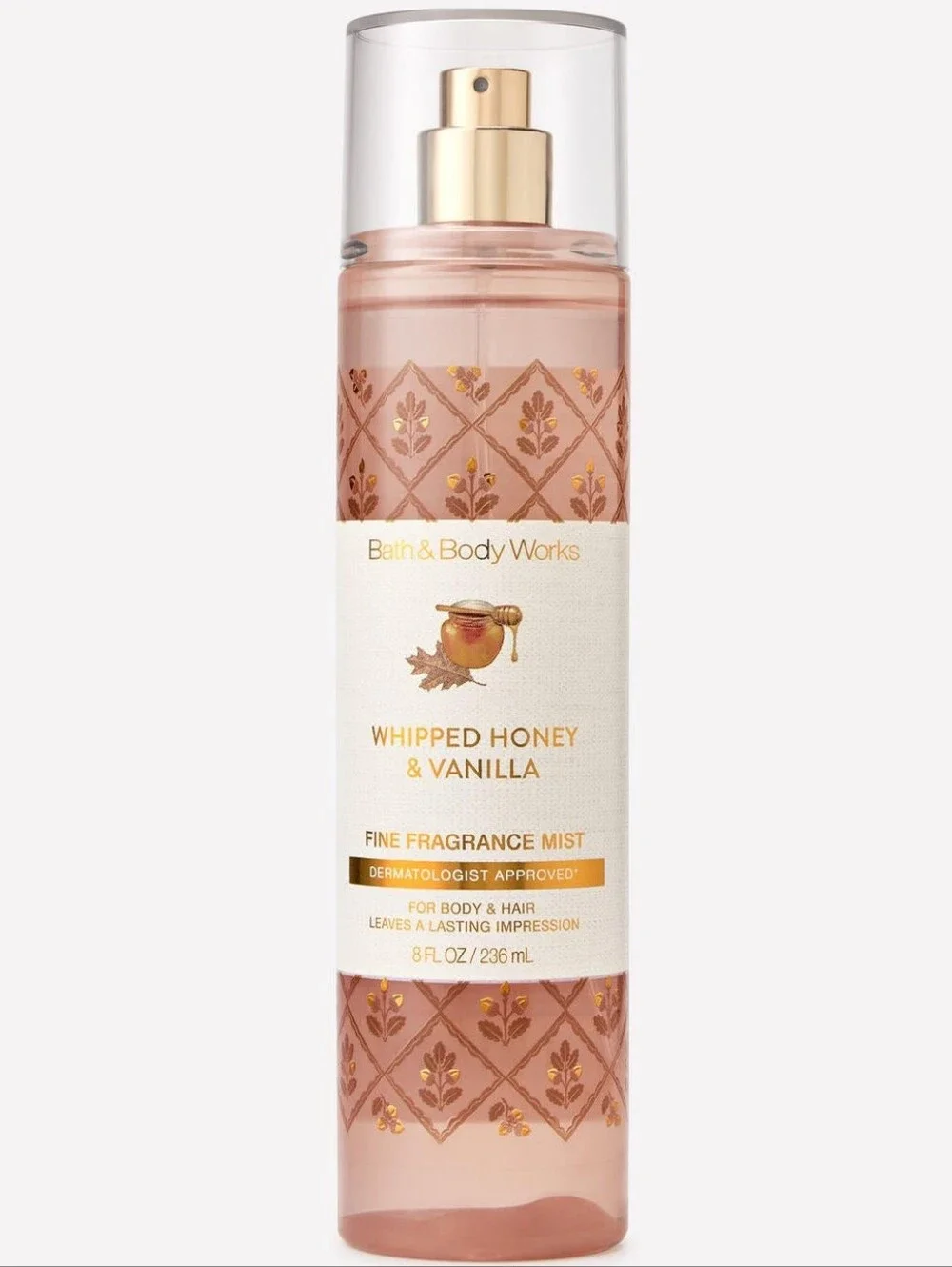 Bath & Body Works Whipped Honey & Vanilla Fine Fragrance Body Mist 8oz NEW